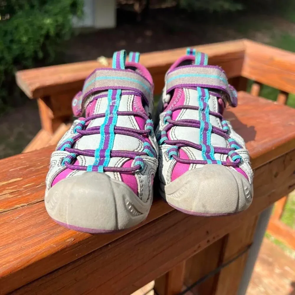 Merrell Youth 11 Hudro 2.0 Grey Purple Outdoor Hiking Play Sandals